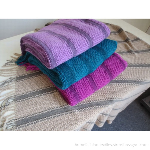 Hf0748 Warp Knitted Throw
